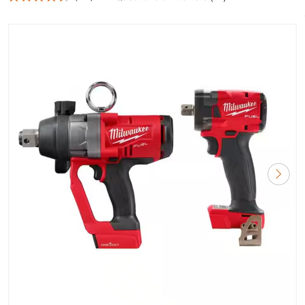 Milwaukee Red and Black Power Tool Set